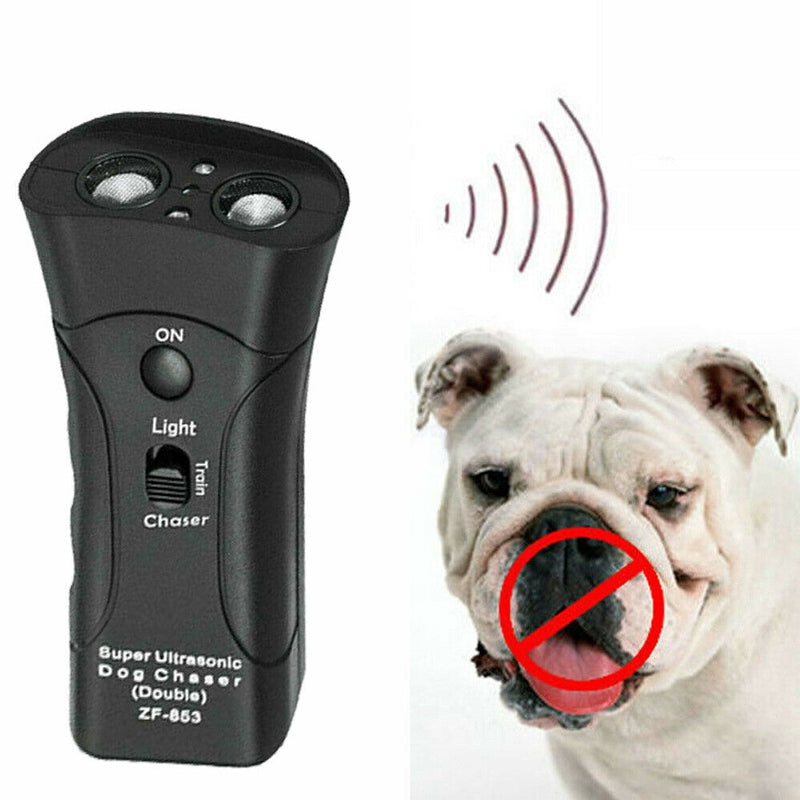 3-in-1 Anti Barking Dog Training Device. Ultrasonic Training Repeller