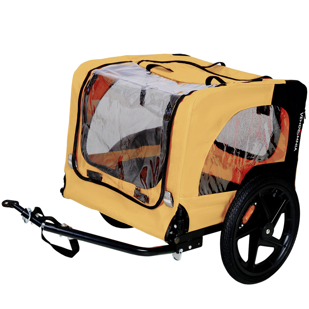 Outdoor Heavy Duty Foldable Stroller. Carrier With Bicycle Tow